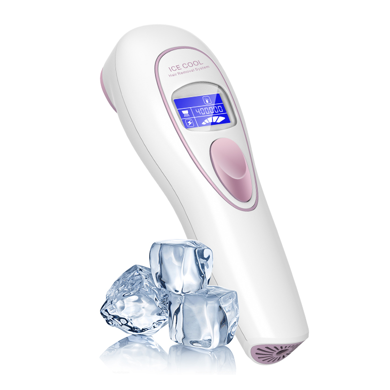 Ice Cool Painless Pulse Home Care Epilator Body Ipl Diode LCD Screen Laser Hair Removal
