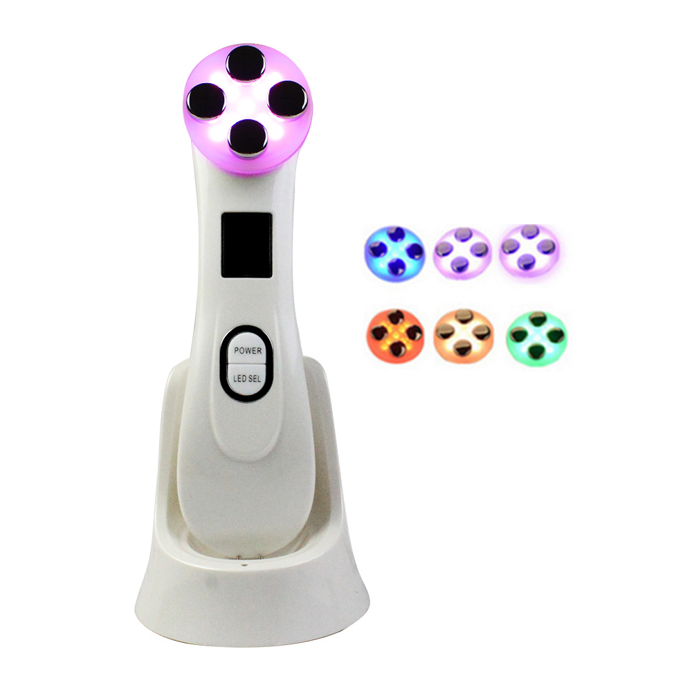 Blue Red Light Photon Therapy RF skin Rejuvenation machine beauty personal care device RF face whiting massager